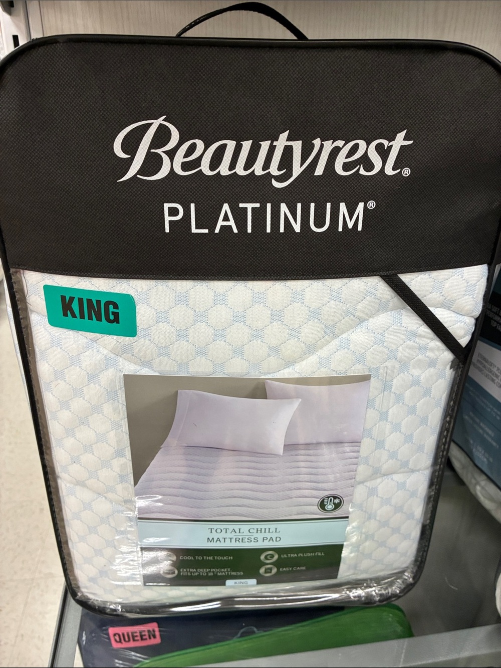 Beautyrest Platinum Total Chill Mattress Pad - White (King)